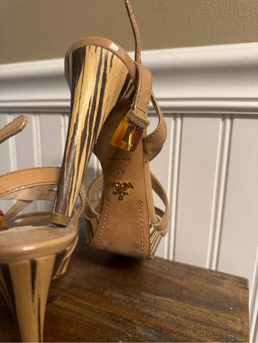 Prada | 39 | Women’s Leather Slingback Heel | Authentic Prada - Picture 3 of 3